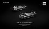  Mô hình xe ô tô Ford Mustang shelby GT500 dark chrome series mở được capo tỉ lệ 1:64 Poprace PRDC004 