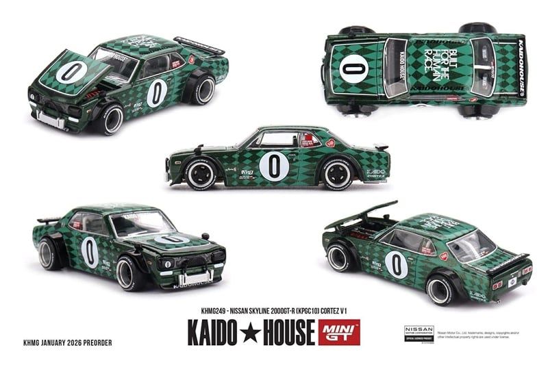  Mô hình xe Nissan Skyline 2000GT-R (KPGC10) Cortez V1 tỉ lệ 1:64 Kaido House x MiniGT KHMG249 