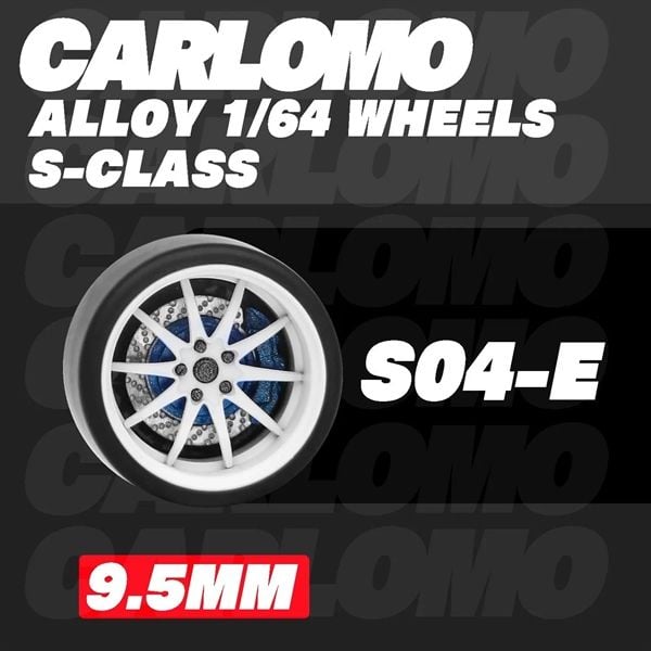  Phụ kiện độ bánh cho xe mô hình Carlomo Wheels S-Class kích thước 9,5mm bằng kim loại tỉ lệ 1:64 Carlomo S0 