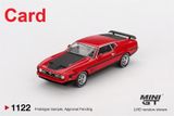  Mô hình xe Ford Mustang Mach1 1971 Race Red tỉ lệ 1:64 MiniGT MGT01122-BL - HaveChase 