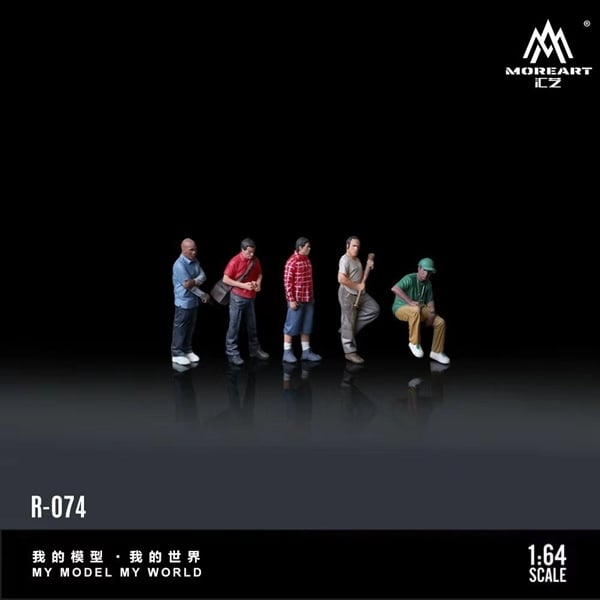  Mô hình nhân vật figure set 5 người Grand Theft Auto game GTA tỉ lệ 1:64 MoreArt MO223074 