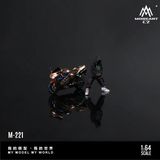  Set mô hình nhân vật và xe mô tô Kawasaki 2006 ZX-10R Claw Livery Cool Action Figure Set Resin tỉ lệ 1:64 MoreArt MO222221 