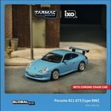  Mô hình xe Porsche 911 GT3 (type 996) Light Blue tỉ lệ 1:64 Tarmac Works T64G-069-BL 