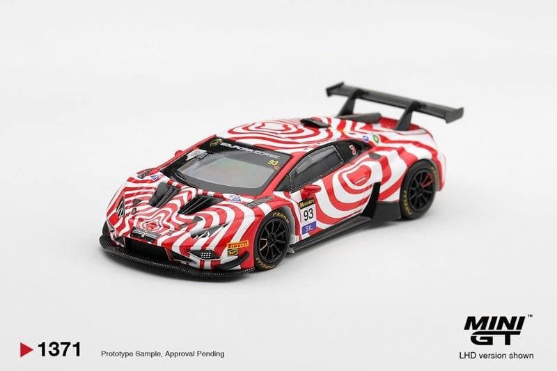  Mô hình xe Lamborghini Huracan GT3 EVO2 #93 Wall Racing 2025 Bathurst 12 hrs tỉ lệ 1:64 MiniGT bản Box MGT01371 