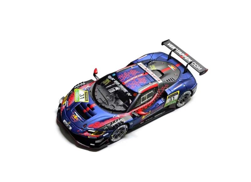  Mô hình xe Ferrari 296GT Grand Turismo Max Verstappen #33 tỉ lệ 1:64 Jicar model OT64949 