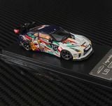  Mô hình xe Nissan GTR R35 LBWK Kitsune mask white tỉ lệ 1:64 Mymodelcollect MC640003S 