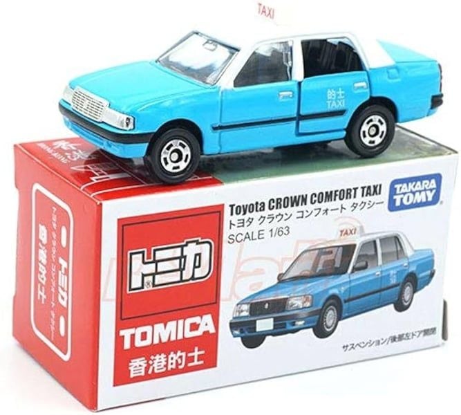  Mô hình xe Toyota Crown Comfort Hong Kong Macau Taxi - Blue No.51 tỉ lệ 1:62 Tomica 453130 