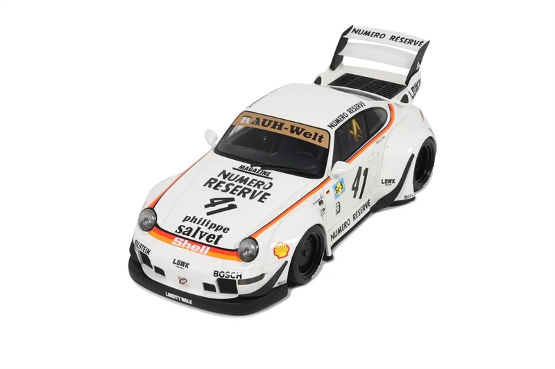  Mô hình xe Porsche 911 993 RWB Bodykit Kato-San White tỉ lệ 1:18 GT-Spirit GT451 