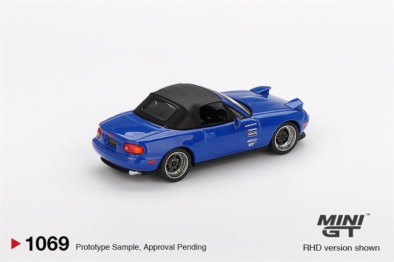  [Hàng Loose] Mô hình xe Mazda Miata MX-5 (NA) Tuned Version Dark Blue tỉ lệ 1:64 MiniGT MGT01069 
