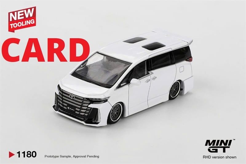  Mô hình xe Toyota Vellfire 40 KUHL White bản card tỉ lệ 1:64 MiniGT MGT01180 