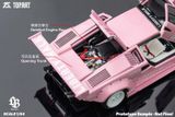  Mô hình xe Lamborghini Countach LBWK Lover Pink full open tỉ lệ 1:64 TopArt TAO640012 