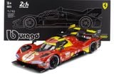  Mô hình xe Ferrari 499P 3.0L turbo V6 team Ferrari Corse #50 có hộp mica tỉ lệ 1:18 Bburago 18-16312 OT554 