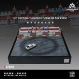  Hộp trưng bày diorama mô phỏng trường đua Drift và khán đài có thể chạy được 30cm x 30cm tỉ lệ 1:64 MoreArt MO970206 