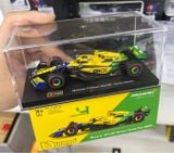  Mô hình xe F1 McLaren MCL38 Monaco Grand Prix 2024 hộp mica tỉ lệ 1:43 Bburago 18-38215 