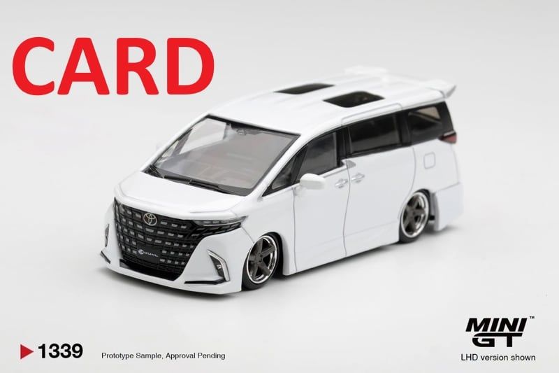  Mô hình xe Toyota Alphard 40 KUHL White bản card tỉ lệ 1:64 MiniGT MGT01339-BL 