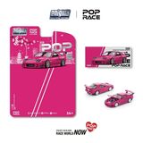  Mô hình xe Mazda RX7 (FC3S) Re-Amemiya Pink tỉ lệ 1:64 PopRace bản card PRE020 