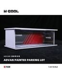  Hộp trưng bày showroom Advan racing kích thước 30x13.3 x10cm có đèn - có mica chắn bụi chống nước tỉ lệ 1:64 M-Cool 