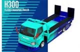  Mô hình H300 Flatbed Transport Trailer Falken Teal Blue Painted tỉ lệ 1:64 Cool Car CC647232 