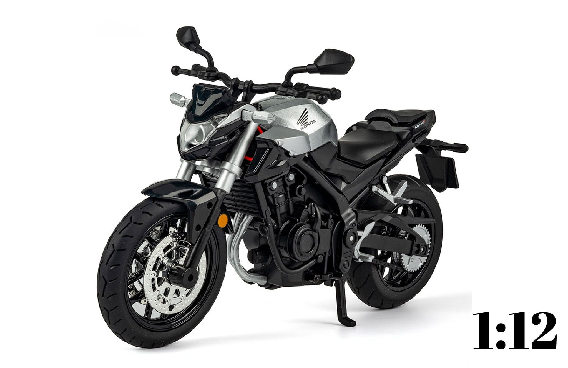  Mô hình xe Honda CB400F có đèn - âm thanh nhún được phuộc trước - sau tỉ lệ 1:12 Alloy model M12-19 