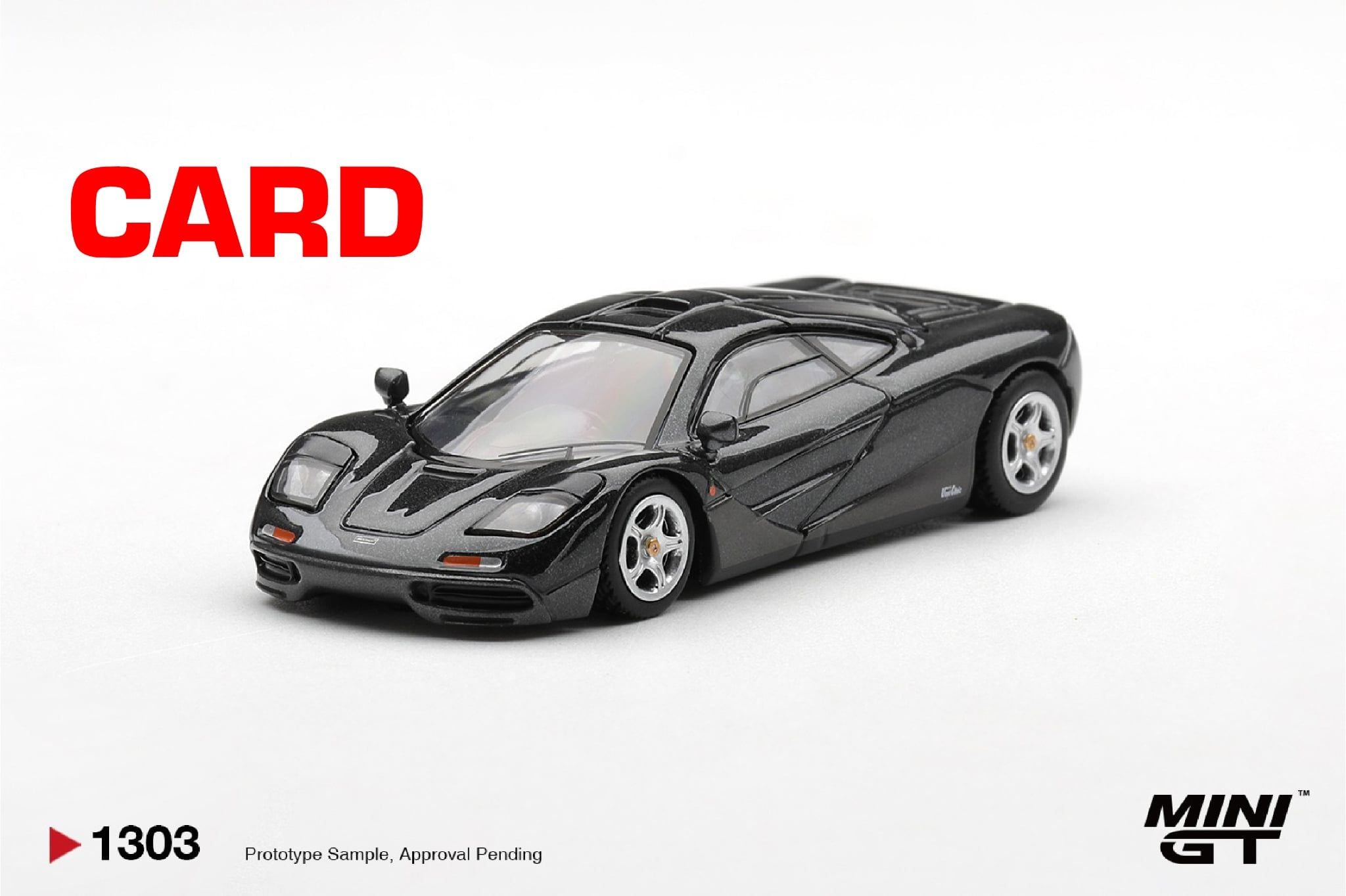  Mô hình xe McLaren F1 Blue Black Metallic bản card tỉ lệ 1:64 MiniGT MGT01303 