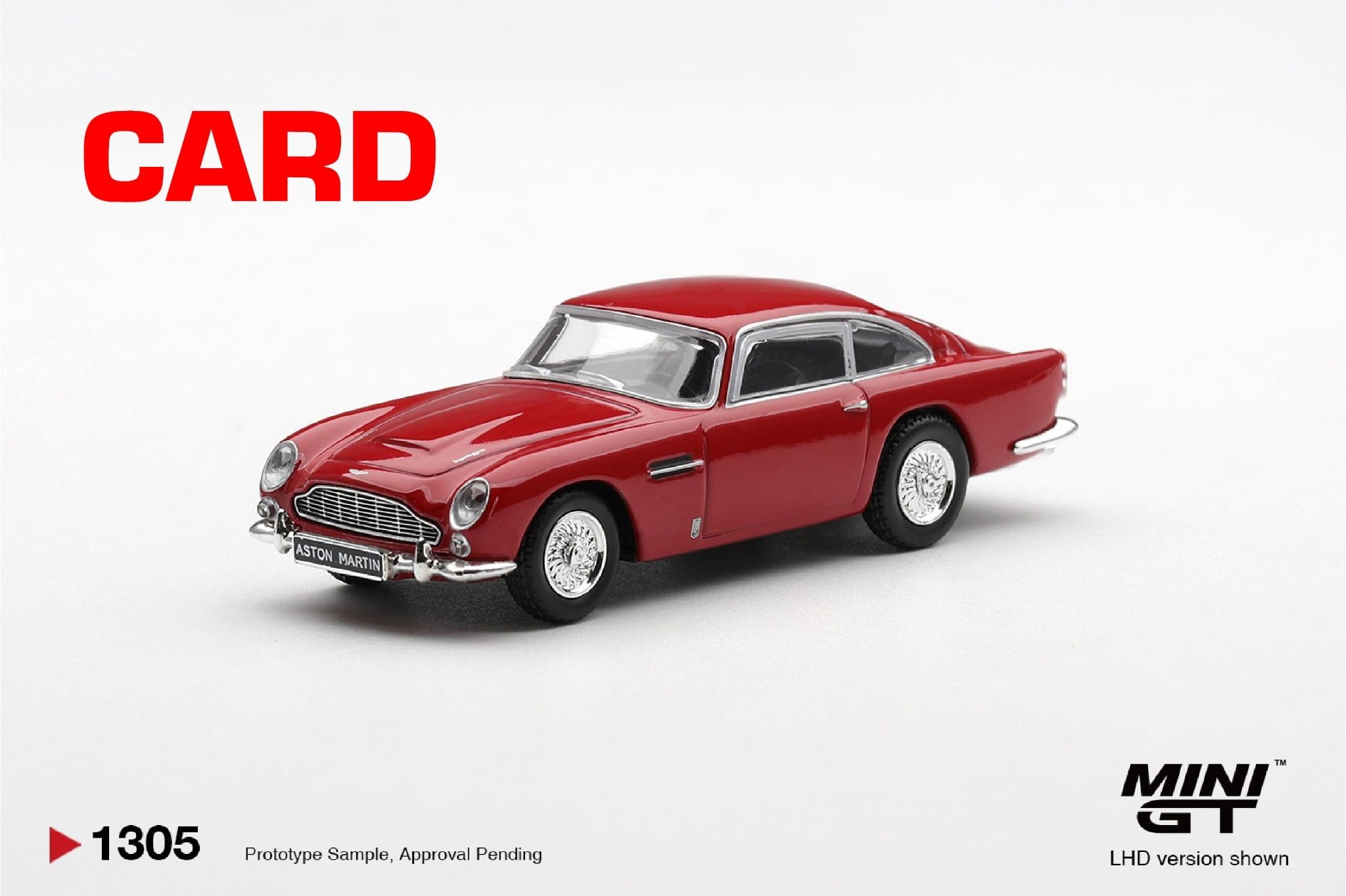  Mô hình xe Aston Martin DB5 Fiesta Red bản card tỉ lệ 1:64 MiniGT MGT01305 