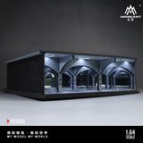  Hộp trưng bày mô phỏng bãi đổ xe dưới hầm Underground parking lot series có đèn kích thước 30x30x10.5cm tỉ lệ 1:64 MoreArt MO915004 