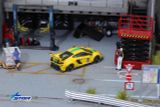  Mô hình xe Mclaren 650S LB works Liberty walk yellow #5 hộp mica tỉ lệ 1:64 Star model OT644501 