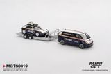  Mô hình xe Porsche 911 Dakar #718 / Volkswagen ID. Buzz Porsche Centrum Gelderland Roughroads Set tỉ lệ 1:64 MiniGT MGTS0019 