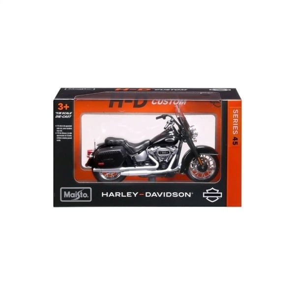  Mô hình xe Harley Davidson Heritage Classic 2024 Black 39360 tỉ lệ 1:18 Maisto MT18051 