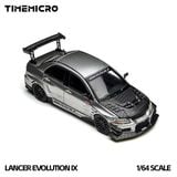  Mô hình xe Mitsubishi EVO 9 LANCER EVOLUTION Silver Open-Top tỉ lệ 1:64 Time micro TM800213 