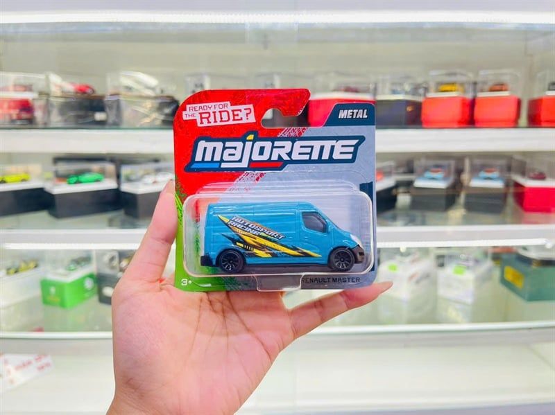  Mô hình xe Street car Renault Master blue tỉ lệ 1:64 Majorette 8501000000 