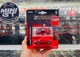  Mô hình xe Ferrari 296 GTB Assetto Fiorano Red/Silver stripes - Speed Icon bản card tỉ lệ 1:64 Maisto 15704 