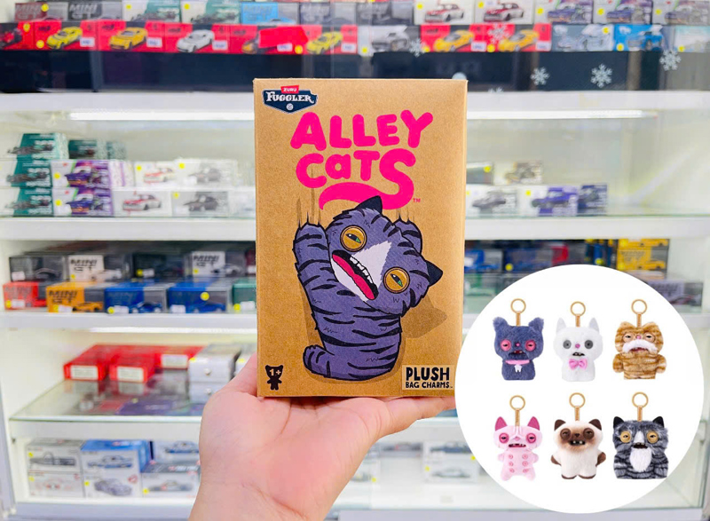  Đồ Chơi Sưu Tầm Hộp Mù ZURU TOYS Fuggler Alley Cat Keyrings 5