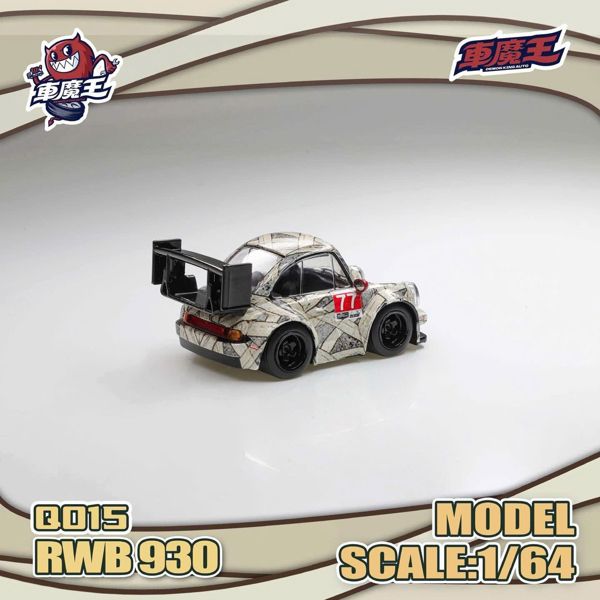  Mô hình xe Porsche RWB 930 series Q tỉ lệ 1:64 Demon King Auto Q015 
