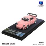  Mô hình xe Porsche Rauth Welt RWB946 Pink limited 499pcs tỉ lệ 1:64 Aurora model AM640880 