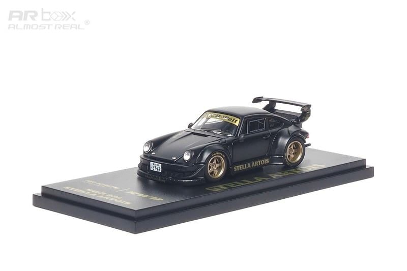  Mô hình xe Porsche 911 KAIZO RWB 930 Stella Artois 2026 Hobby Expo China Beijing Special Edition (Matte Black) tỉ lệ 1:64 AR box OT64918 