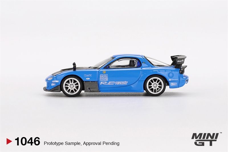  [Hàng loose] Mô hình xe Mazda RX-7 RE-Amemiya 20B NA 3ROTOR-7 “Ama-san Go” tỉ lệ 1:64 MiniGT MGT01046 