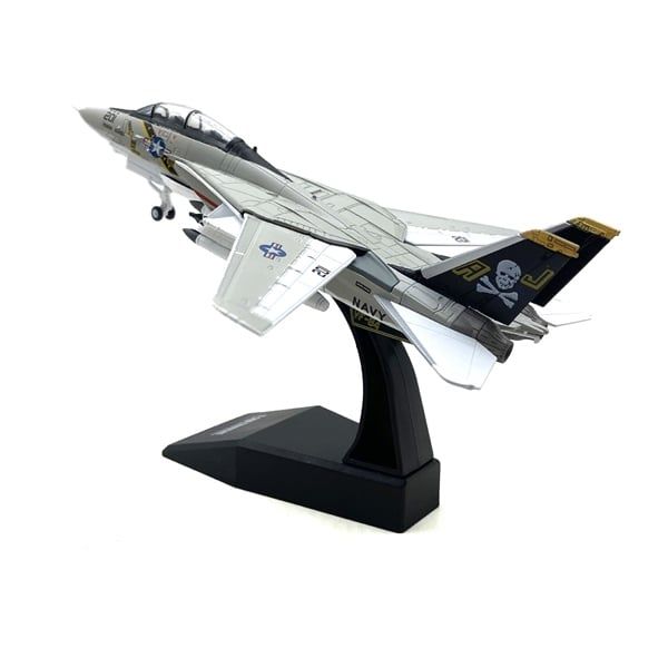  Mô hình máy bay quân sự chiến đấu F-14 Tomcat Amercom white tỉ lệ 1:100 NS model MBQS070 