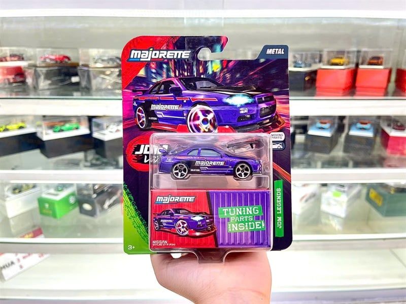  Mô hình xe JDM Legends Deluxe Honda Civic Type R EK9 with tuning part tỉ lệ 1:64 Majorette 8504101001 