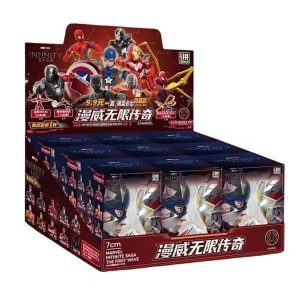  Blindbox set 9 mô hình lắp ghép Marvel Infinity Saga Series Blind Box Vol.01 ZD Toys ZC64 
