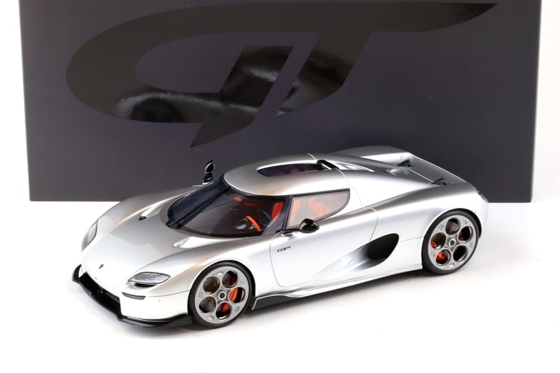  Mô hình xe Koenigsegg CC850 Coupe 2023 Moon silver metallic tỉ lệ 1:18 GT Spirit GT452 