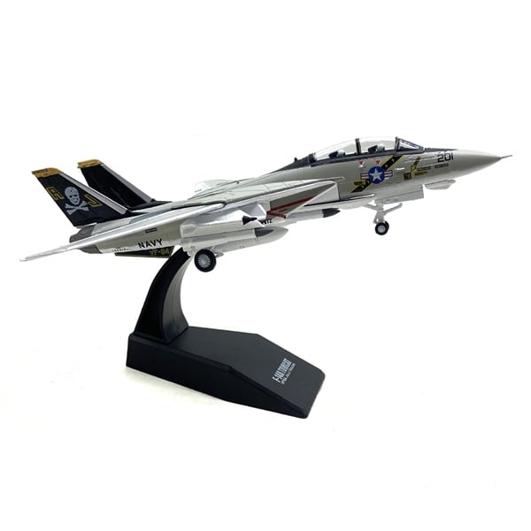  Mô hình máy bay quân sự chiến đấu F-14 Tomcat Amercom white tỉ lệ 1:100 NS model MBQS070 