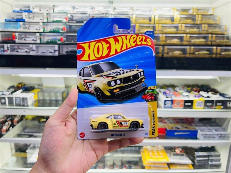  Mô hình xe Mazda RX-3 #57 Hotwheels kim loại có bản quyền chính hãng tỉ lệ 1:64 C4982-MA 