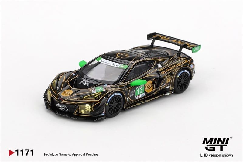  Mô hình xe Chevrolet Corvette Z06 GT3.R #13 AWA 2025 IMSA Daytona 24 Hrs tỉ lệ 1:64 MiniGT MGT01171 