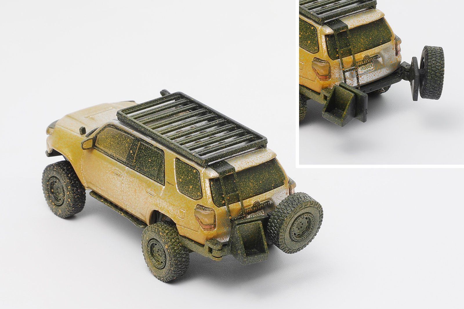  Mô hình xe bán tải Toyota 4 Runner Heavy Dutty Modified Version with part tỉ lệ 1:64 GCD model KS-051 