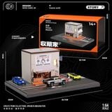  Hộp trưng bày mô phỏng quán ăn và đường xe chạy có đèn tỉ lệ 1:64 Shou Cang Jia SCJ82039 