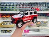  Mô hình xe Mercedes Benz G550 Off road Coca Cola full open tỉ lệ 1:24 Jinlifiang 1901-181 