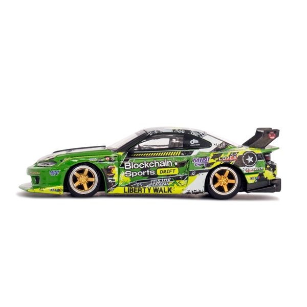  Mô hình xe Nissan LB-Super Silhouette S15 SILVIA #555 V2 2024 Formula Drift Japan / LB Blister packaging card Nhật tỉ lệ 1:64 MiniGT MGT00823 