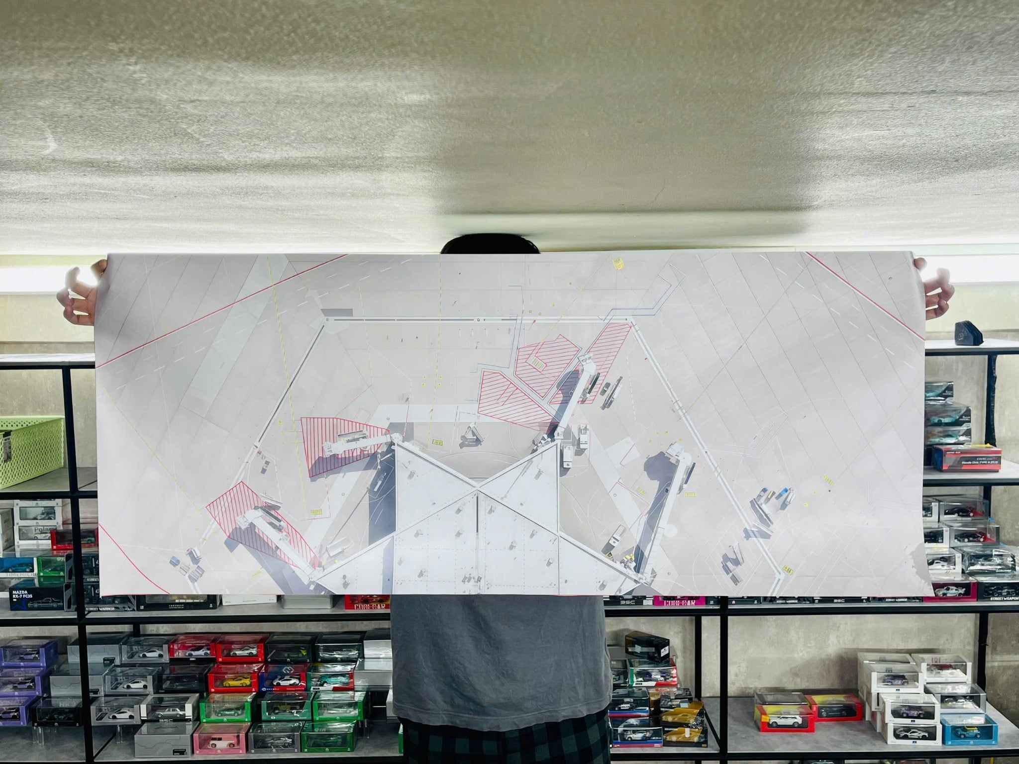  Phụ kiện trưng bày bãi đáp chất liệu in pp 50x120cm cán mờ chống nước bụi bẩn dành cho máy bay mô hình nhiều tỉ lệ DR050 