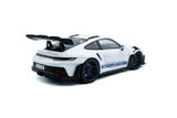  Mô hình xe ô tô Porsche 911 GT3 RS white with blue stripes – 2024 tỉ lệ 1:18 Solido model S1812102 